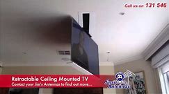 Retractable Ceiling Mounted TV