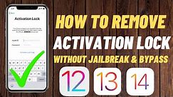 How To Remove Activation Lock Without JailBreak & ByPass iOS 12 To iOS 14 ( Free ICloud Activation )