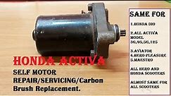 Honda Activa Starter Motor Servicing/Repair.