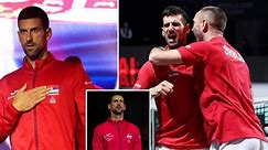 "Need Novak Djokovic banned...amongst the worst humans" "Ultranationalist ideology" - Fans enraged by the Serb's controversial Davis Cup entrance amid Kosovo conflict