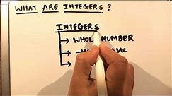 WHAT ARE INTEGERS