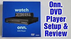 Onn DVD Player From Walmart Setup & Review