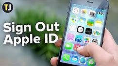 How to Sign Out of Apple ID on the iPhone