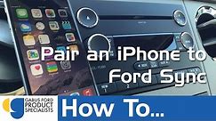 How to Pair An iPhone To Ford's Sync System