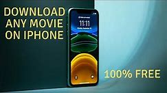 Download Movies In Iphone For Free || Best App To Download Movies On Iphone 2022