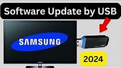 Samsung Tv Software Update by USB