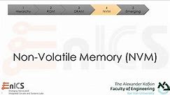 VLSI - Lecture 11d: Non-Volatile Memory (NVM)