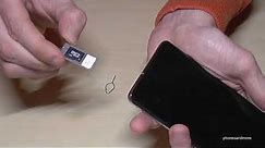 Samsung Galaxy S10: How to insert a microSD card? Installation of micro SD