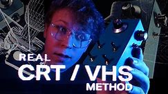 Create Authentic VHS Effect using an OLD CRT TV | Real CRT Screen Method