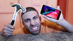 (100 FT DROP + HAMMER TEST) HOW TO MAKE AN IPHONE UNBREAKABLE! | IPHONE STRENGTH TEST