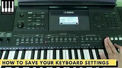 Using Yamaha Keyboard's Registration Memory