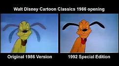 Walt Disney Cartoon Classics 1987/1992 opening comparison