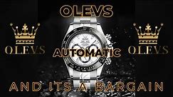 OLEVS CHRONOGRAPH AUTOMATIC FULL REVIEW.