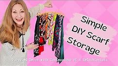 Very Easy DIY Upcycled Scarf Hanger Tutorial