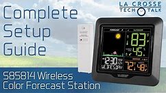 S85814 Wireless Color Weather Station Complete Setup Guide