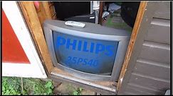 A quick look at the Philips 25PS40 CRT TV