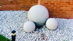 DIY Concrete Garden Sphere step by step instructions on a budget with Quikrete