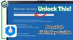 [UPDATE] How to Unlock Bitlocker & Bypass Windows Password✅ PassFab 4WinKey Guide | 2024