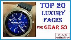 Top 20 Gear S3 luxury watch faces - Best looking watchfaces for Gear S3 / S2