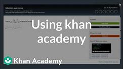 Using Khan Academy