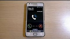Samsung Galaxy S2 (White) Incoming Call