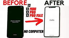 How to Unlock Disabled iPhone 13/iPhone 13 Pro/iPhone 13 Mini without COMPUTER, or iTunes