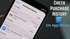 How to Check App Store Purchase History On iPhone iOS!