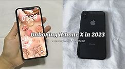 iPhone X unboxing in 2023 + accessories / Aesthetic #unboxing #iphone #iphonex #apple