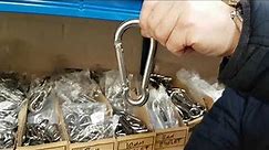Stainless Steel Wide Opening Snap Hook Carabiner | GS Products