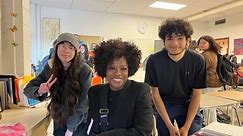 Viola Davis surprises her sister’s Central Falls High School classes - The Boston Globe