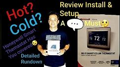 Honeywell Home WI-FI Smart Color Thermostat(New Model)! Unboxed Reviewed & Install😊 Smarthome Must