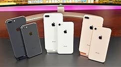 Apple iPhone 8 vs 8 Plus: Unboxing & Review (All Colors)
