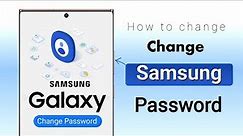 how to change samsung account password