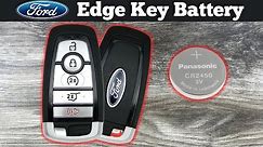 How To Replace A 2018 - 2024 Ford Edge Key Fob Battery - Change Replacement Edge Remote Batteries