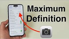 (2023) The Best iPhone Camera Settings - Super High Definition!