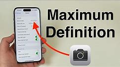 (2023) The Best iPhone Camera Settings - Super High Definition!