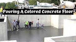 How To Pour A Colored Concrete Floor | Add Color To Your Concrete Mix