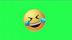 Laughing Emoji Symbol Green Screen | Animation | Sky FX