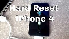 Hard reset iphone 4