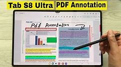 How to Annotate PDF in Samsung Tab S8 Ultra: Xodo - Samsung Notes