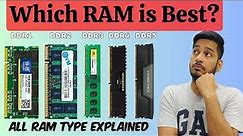 DDR1 Vs DDR2 Vs DDR3 Vs DDR4 Vs DDR5 Vs SRAM Vs DRAM Vs SDRAM | All RAM Explained | Best RAM type