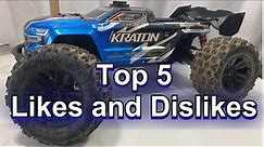 Top 5 Likes and Dislikes of the Arrma Kraton 6s V5 Rc 4x4 Truck