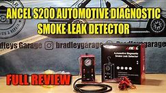 Ancel S200 Automotive Diagnostic Smoke Machine Leak Detector, Review and Demo