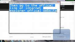 How to Download Internet explorer 9