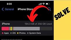 How To Fix iPhone Showing Storage Full With System Data