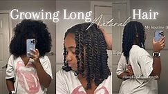 My Natural Hair Care Routine for Length Retention | How to grow long hair!
