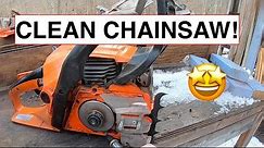 The EASIEST Way To Clean A Chainsaw