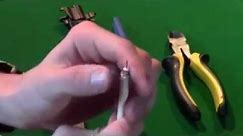 RG 6 Coaxial Cable Connections - How To Cut, Strip & Crimp Connector