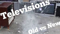 Old TVs vs New TVs | One of them EXPLODES!