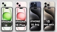 iPhone 15 Vs iPhone 15 Plus Vs iPhone 15 Pro Vs iPhone 15 Pro Max Review